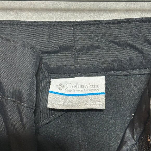 Columbia Kids Snow Ski Pants Toddler Size 4T Black w/ OutGrown System - Picture 3 of 8